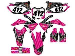 2010-2013 CRF 250 R RACE SERIES Pink Senge Graphics Kit Compatible with Honda - Picture 1 of 10