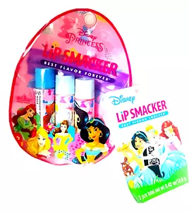 Lip Smacker Disney Princess Lip Balm Gloss 3 pack Brand New Sealed - Picture 1 of 6
