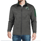 Men Colosseum Charcoal Michigan State Spartan Size Large*Anchor Full-Zip Jacket 