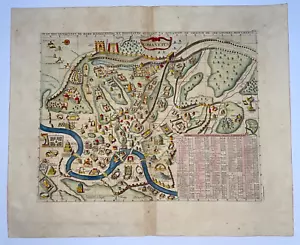 ROMA VETUS ITALY 1719 HENRI CHATELAIN LARGE ANTIQUE MAP 18TH CENTURY - Picture 1 of 14