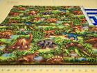 Pre Historic Dino Cotton Fabric Quilting Sewing Crafting