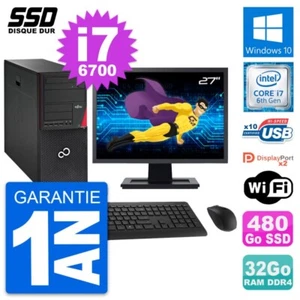 PC tour Fujitsu P756 Bildschirm 27 " Intel i7-6700 RAM 32Go SSD 480Go Windows 10 - Bild 1 von 8