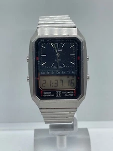 Tissot TSX5 Calibre 2045 Team Lotus F1 Wrist Watch Vintage Swiss Ana-Digi 70s - Picture 1 of 17