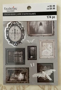 RECOLLECTIONS HAUNTED FOREST HALLOWEEN STICKER BOOK 12 PAGE 174 PC STICKERS - Picture 1 of 12