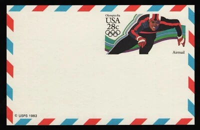 #UXC21 28c 1984 Winter Olympics: Speedskating, Mint **ANY 5=FREE SHIPPING** - Image 1 of 2