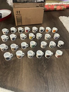 NFL Football Teams Mini Ceramic Coffee Mugs Helmet Team Logo Lot Of 28 - Picture 1 of 9