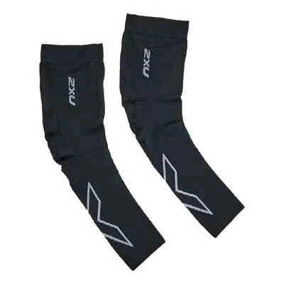 2XU Flex Run Compression Arm Sleeve Black/grey XL UA4009a - Image 1 of 3