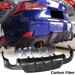 For Lexus IS-F IS250 IS300 IS350 2013-2016 Carbon Fiber Rear Bumper Lip Diffuser - Picture 1 of 12