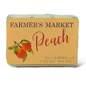 NEW! Soy Wax Melts Farmer's Market Peach 6-Pack Candle Wax Tarts - Picture 1 of 2