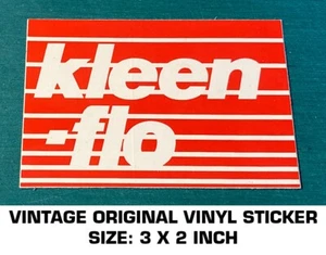 KLEEN FLO PRODUCTS VINTAGE ORIGINAL VINYL DECAL STICKER - AUTOMOTIVE - RACING - Picture 1 of 2