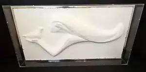 Rare Austin XL Lucite Framed 3D Sculpted Paper Peace Flight Fisher 524/1000 - Picture 1 of 9