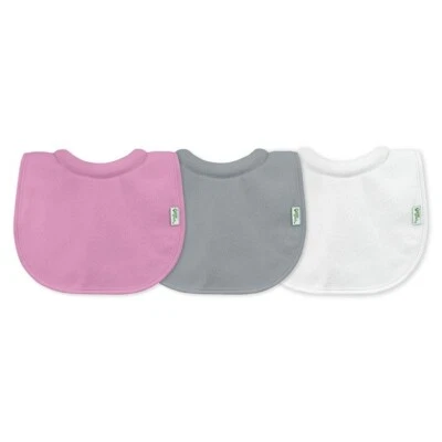 Paquete de 3 baberos Green Sprouts Stay Dry impermeables para bebé bebé bebé 0-6 meses Foto 1 de 2