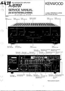 Manuale di assistenza per Kenwood A-87, A-97 - Foto 1 di 1