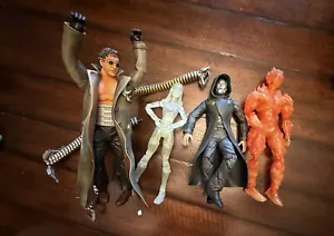 Vintage Lot Of 4 12 Inch Marvel Toybiz Figures , Spider Man , Fantastic 4, 2005 - Foto 1 di 5