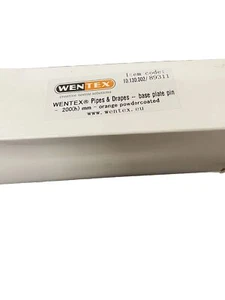 7x Wentex Pipes & Drapes Baseplate Pin 200mm, Orange, Ø4.5cm - Picture 1 of 4