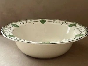 Royal Doulton Countess Serving Bowl Art Deco Green Swag Vintage 1908 Dish 24x7cm - Picture 1 of 3