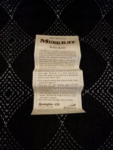 Remington USA R4466 MUSKRAT 2 Blade 1988 INSERT CARD ONLY! - Picture 1 of 1