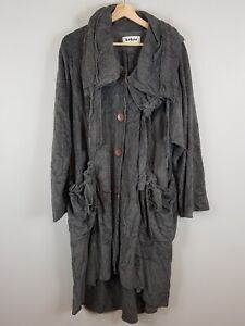 [ KEKOO German Designer ] Womens Grey Lagenlook Jacket | One Size / up to AU 22