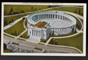 VIRGINIA VA Arlington Memorial Amphitheatre ca 1920s postcard - Foto 1 di 2