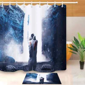 A Bony Back Waterproof Bathroom Polyester Shower Curtain Liner Water Resistant - Foto 1 di 8