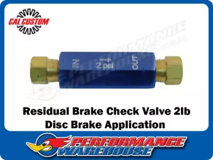Cal Custom 2LB Residual Check Valve, Suit Disc Brakes, CAL-4498 - Bild 1 von 2