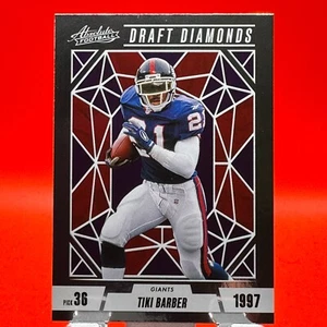 2024 Tiki Barber Panini Absolute Draft Diamonds #DD-TBR - Bild 1 von 2