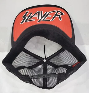 Metal Head Black Death Gothic Industrial White Helmet Top Bottom Trucker Adjust - Picture 1 of 2