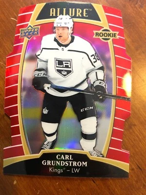19-20 UD Allure Hockey Rookie Red Rainbow 73 Carl Grundstrom - Image 1 of 2