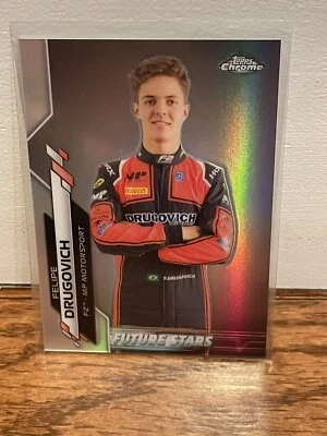 2020 Felipe Drugovich Topps Chrome Formula 1 F1 Refractor #50 RC Rookie F2 Champ - Image 1 of 2