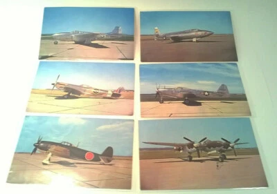 LOT of 6 Aviation Postcards X1B Jet Spitfire P38 Zero Kingcobra Vintage WPAFB OH - Image 1 of 4