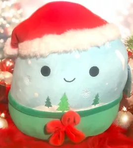 Squishmallow Hesekiel die Schneekugel 12" First to Market Weihnachten 2024 selten NEU - Bild 1 von 4