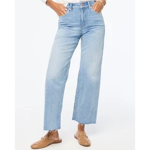 Brand New! J.Crew Jeans Women’s 31T Slim Wide-Leg Blue Denim Spring Storm Wash - Picture 1 of 14