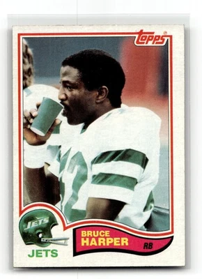 1982 Topps Bruce Harper #169 Jets Football - Image 1 of 2