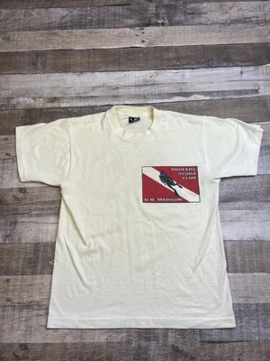 Vtg Single Stitch FOTL Hoofer Scuba Club Wisconsin Madison Graphic 90s Tee Sz M - Image 1 of 4