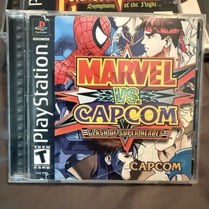 Marvel vs. Capcom: Clash of Super Heroes PS1 Complete Manual Case Art - Picture 1 of 5
