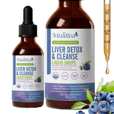 Fórmula de apoyo hepático, limpieza, desintoxicación y reparación extracto de hierbas no transgénico vegano Foto 1 de 4