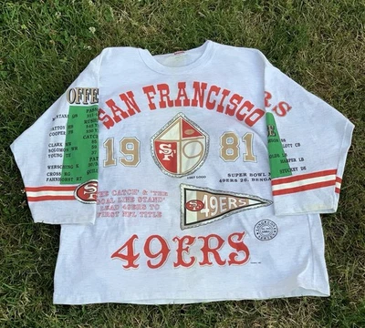 Camiseta RARA DE COLECCIÓN 1991 de los San Francisco 49ers para hombre XL Long Gone Super Bowl Foto 1 de 4