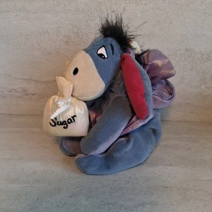 Disney Winnie the Pooh Sugar Plum Fairy Eeyore Plush 7" Mini Bean Bag With Tag - Picture 1 of 4