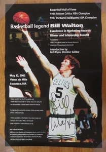 Basketball Legend BILL WALTON signed Venus de Milo 2003 Poster BOSTON CELTICS - Picture 1 of 6