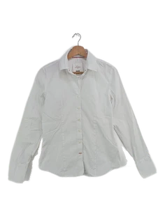 VINCENZO BORETTI Camicia Business Uomo Bianca Slim Fit (IT 44, EU 40) - Foto 1 di 4