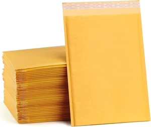 UCGOU Kraft Bubble Mailers 9.5x14.5 Inch 25 Pack 9.5x14.5" 25pcs, Yellow - Picture 1 of 7