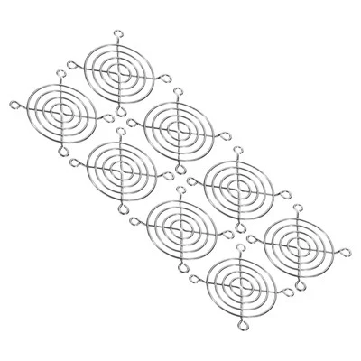 Paquete de 8 protectores protectores de rejilla metálica plateados para abanico de 60 mm Foto 1 de 4