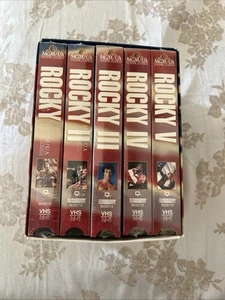 Rocky 1-5 VHS Commemorative 20th Anniversary Gift Set 1995 - New. Tapes Sealed! - Picture 1 of 5