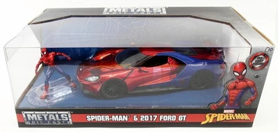 Jada 1/24 Scale Diecast 99725 - Spider Man & 2017 Ford GT - Marvel - Image 1 of 3