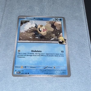 Pokémon TCG Cynthia's Feebas NM 052/182 Destined Rivals Off Center - Picture 1 of 3