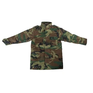 Woodland Camo Kid's M-65 Field Jacket With Built-In Liner Kids Camo Coats - Picture 1 of 5
