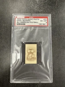 CHUCK BEDNARIK 1948 Topps Magic #7C PSA 6 EX-MT Pop 8 Only 2 Higher!  RC HOF - Picture 1 of 7