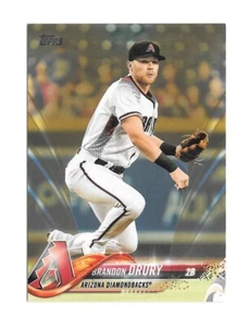 2018 Topps Series 1 BRANDON DRURY Gold Parallel #to/2018 -ARIZONA D'BACKS- #141 - Picture 1 of 1