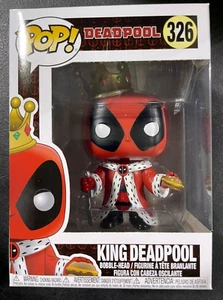 Funko POP! Marvel Deadpool - King Deadpool #326 * No Sticker * New* Bobble-Head - Picture 1 of 6