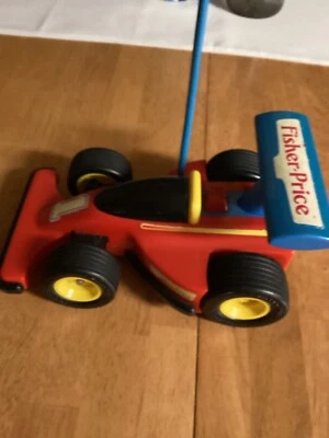 Vintage 1992 Fisher Price Remote Control Race car Red No Controller - Image 1 of 3